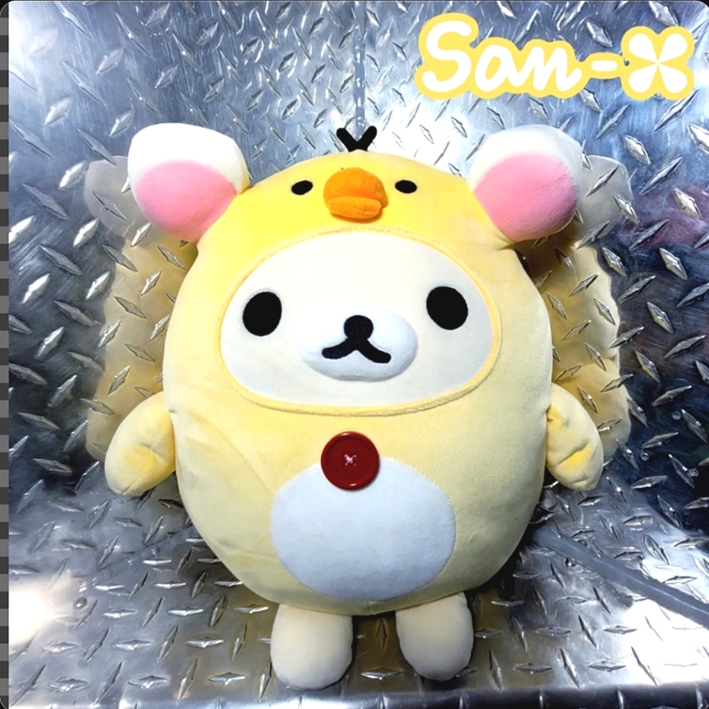 RARE San-x Korilakkuma in Kiiroitori Kigurumi plush